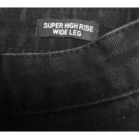 Skinny Fries Jeans Women's Super High Rise Baggy Wide Leg Jeans Size 0 (24/32) - Picture 10 of 10